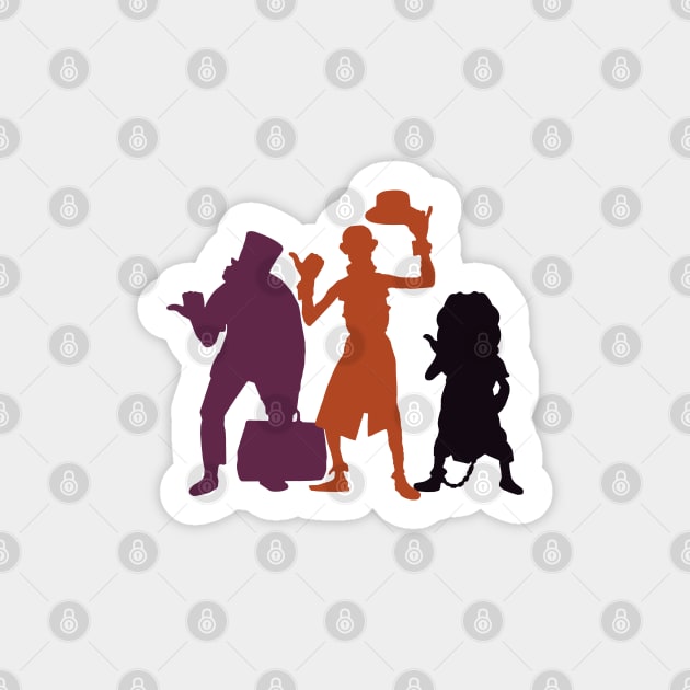 Hitchhiking Ghosts Silhouette Halloween Sticker by FandomTrading